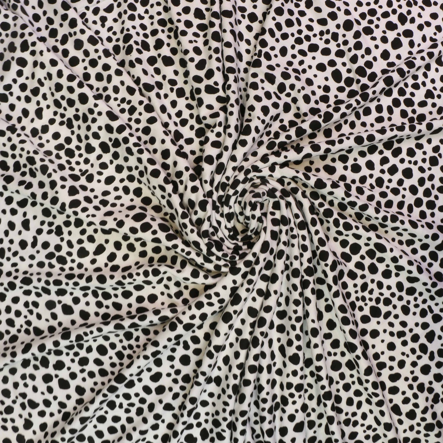 Viscose Jersey Fabric - White, black