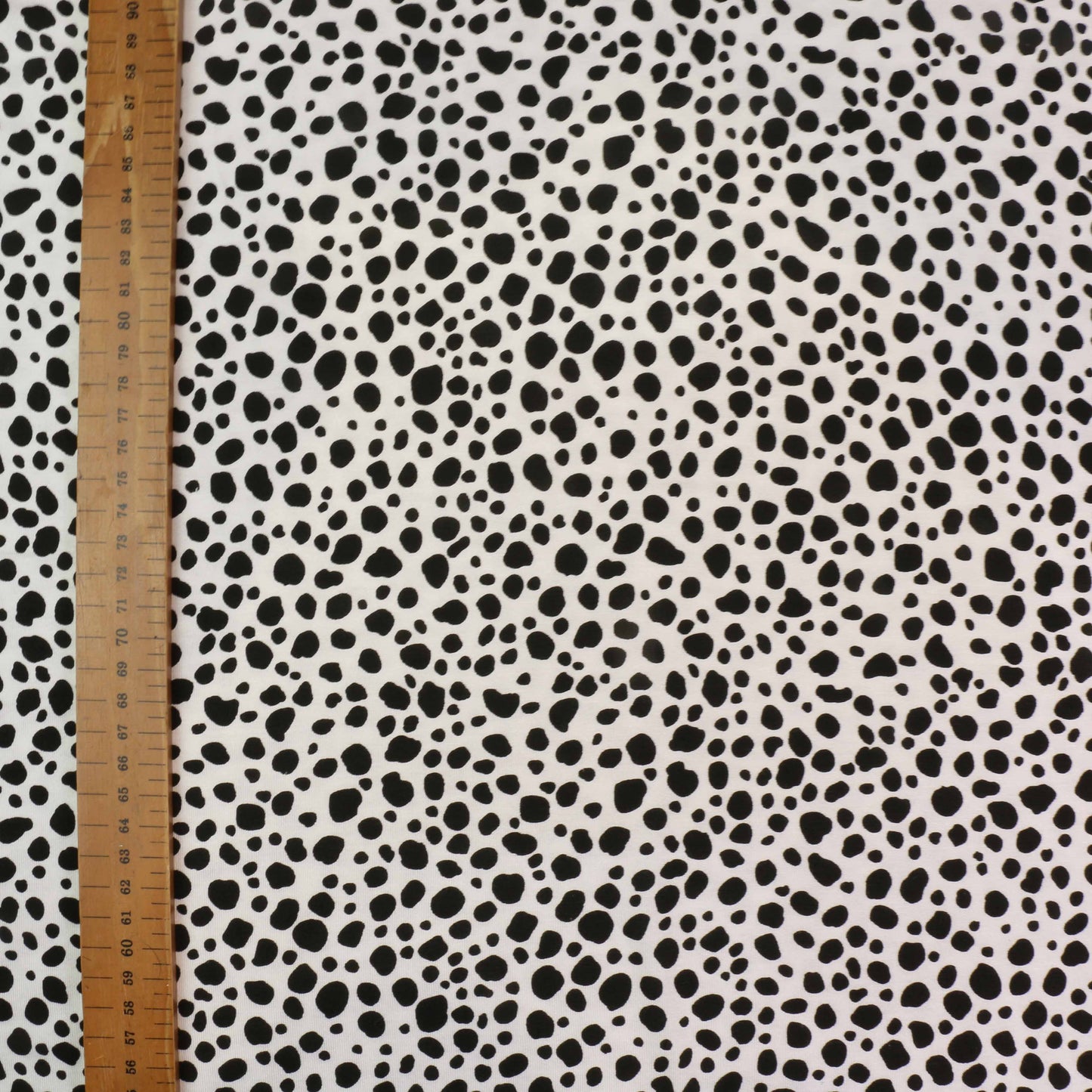 Viscose Jersey Fabric - White, black