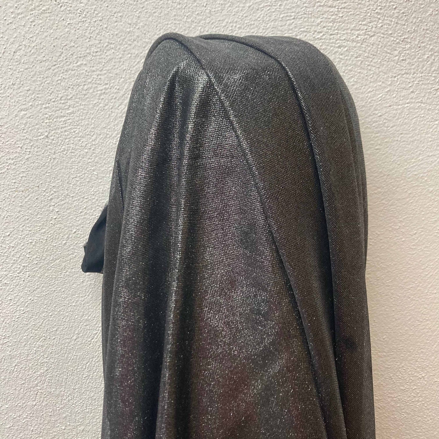 Chiffon Jersey Fabric - Silver & black