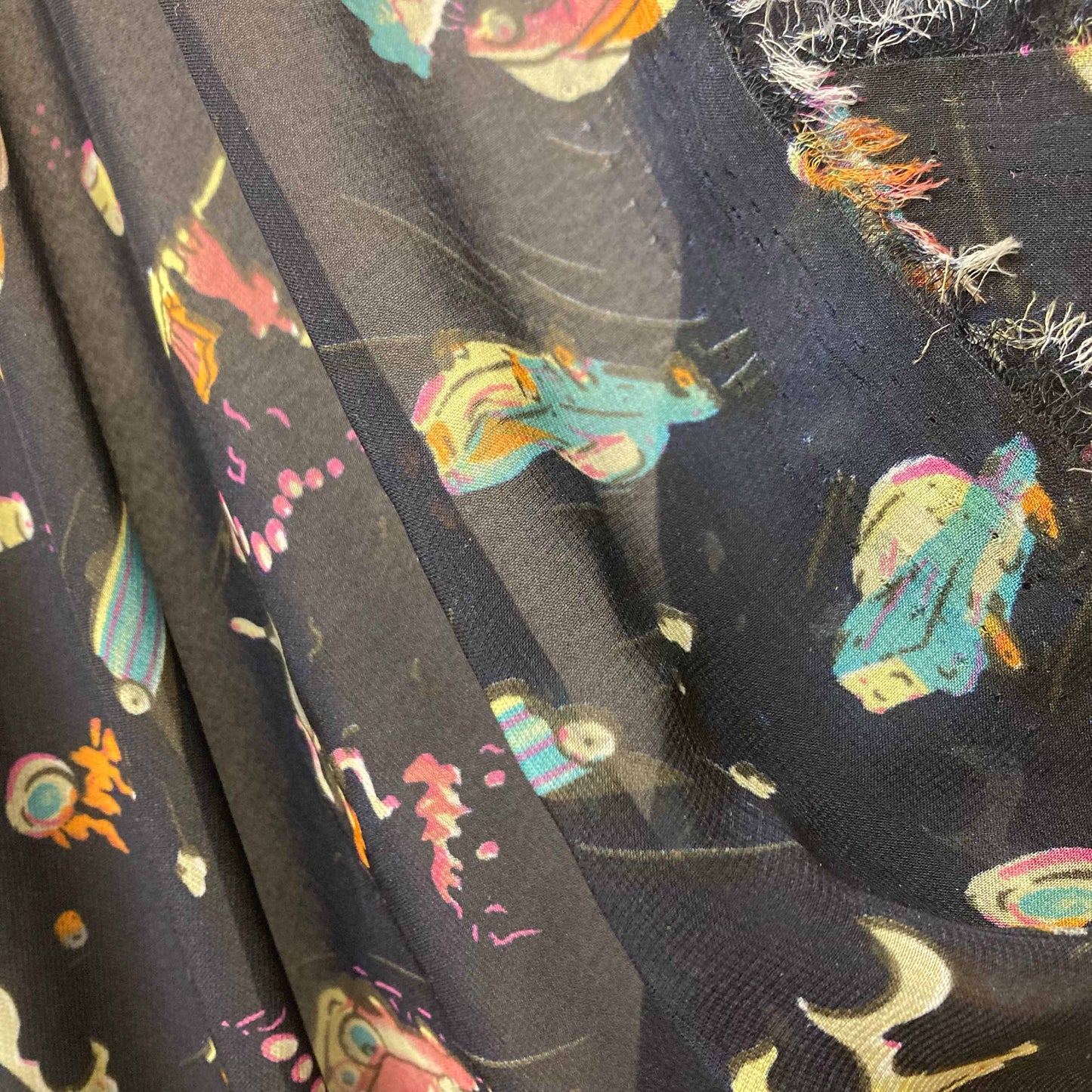 Chiffon Fabric - Navy