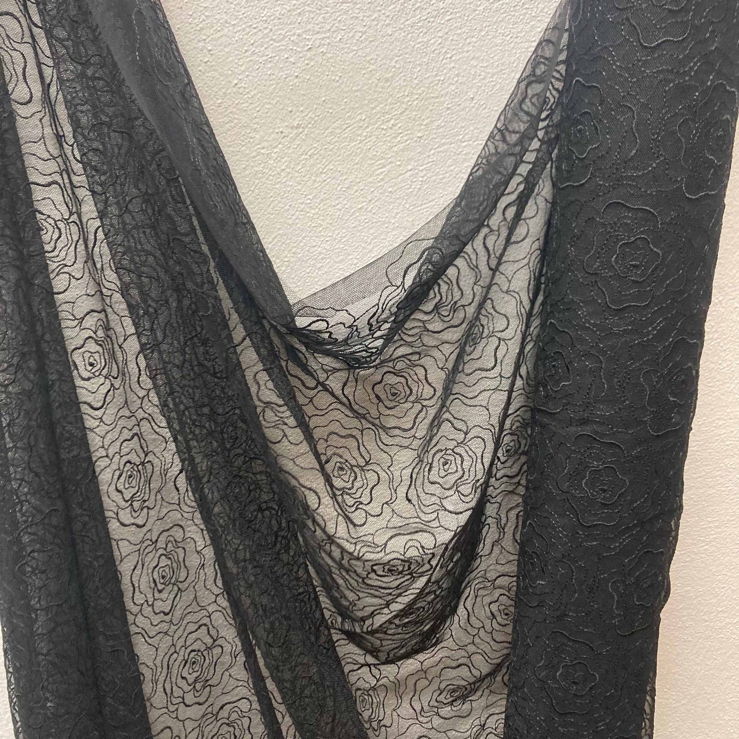 Embroidery Lace fabric - Black