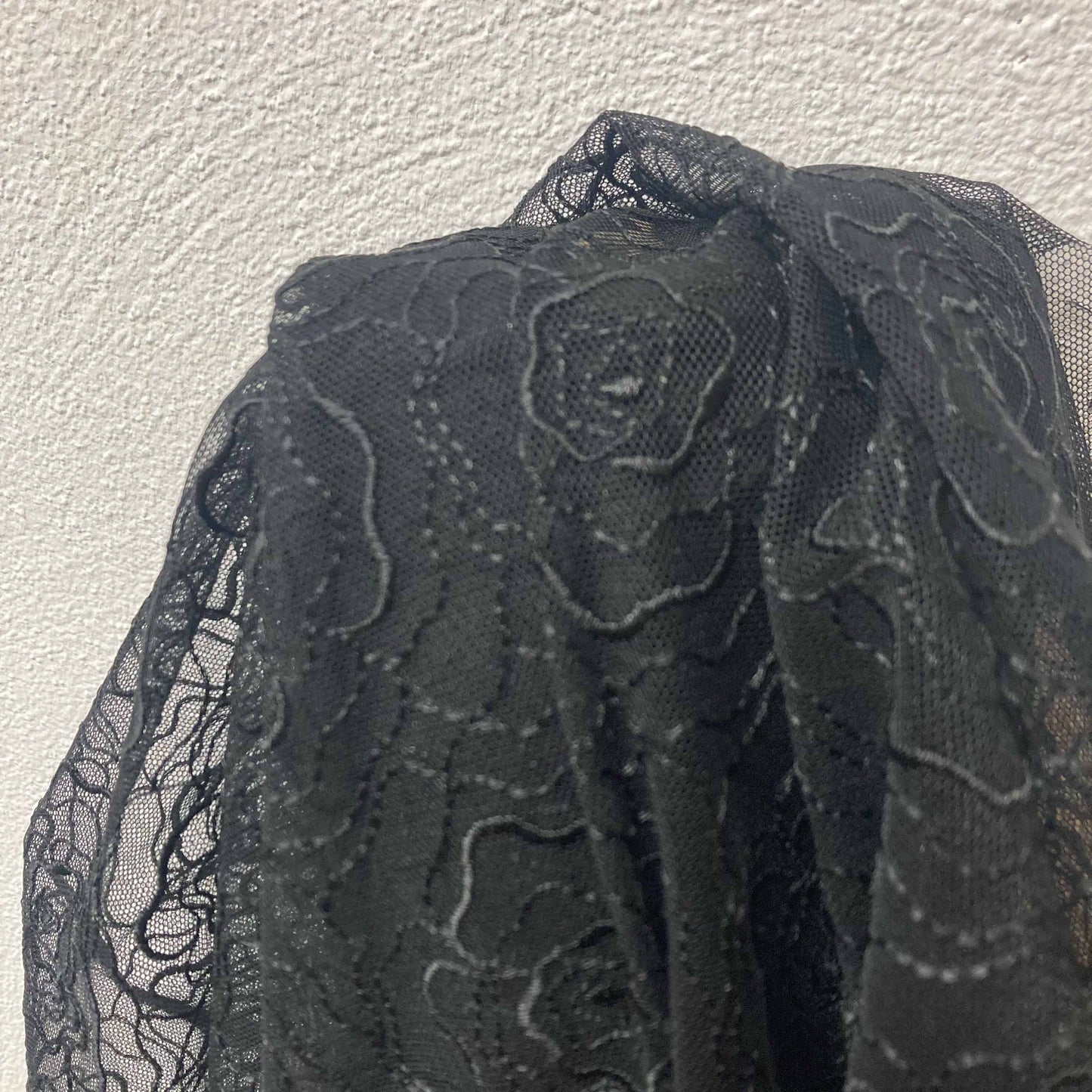 Embroidery Lace fabric - Black