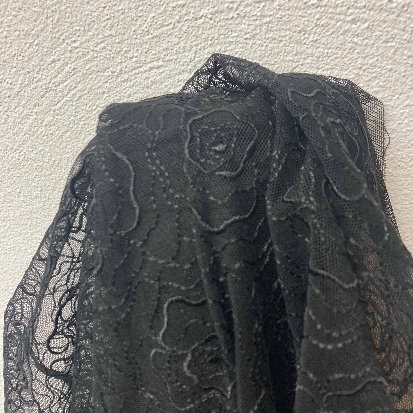 Embroidery Lace fabric - Black