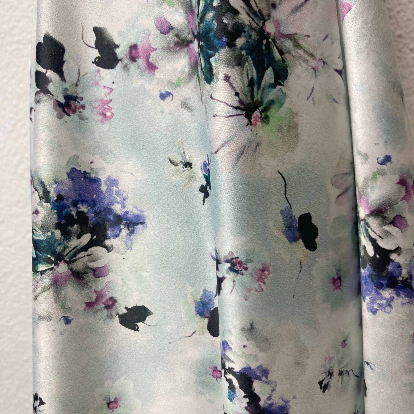 Stretch Satin Fabric - Off-white