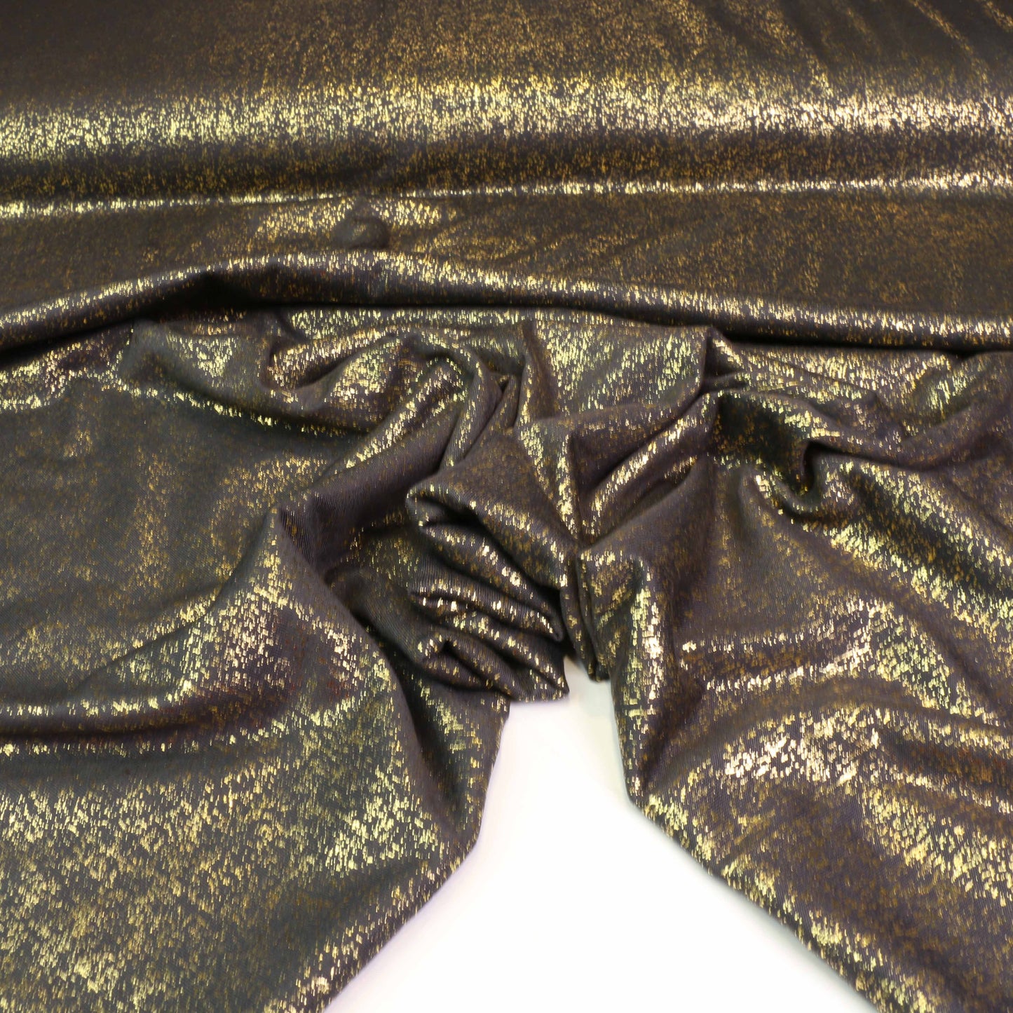 Viscose Jersey Fabric - Grey, gold