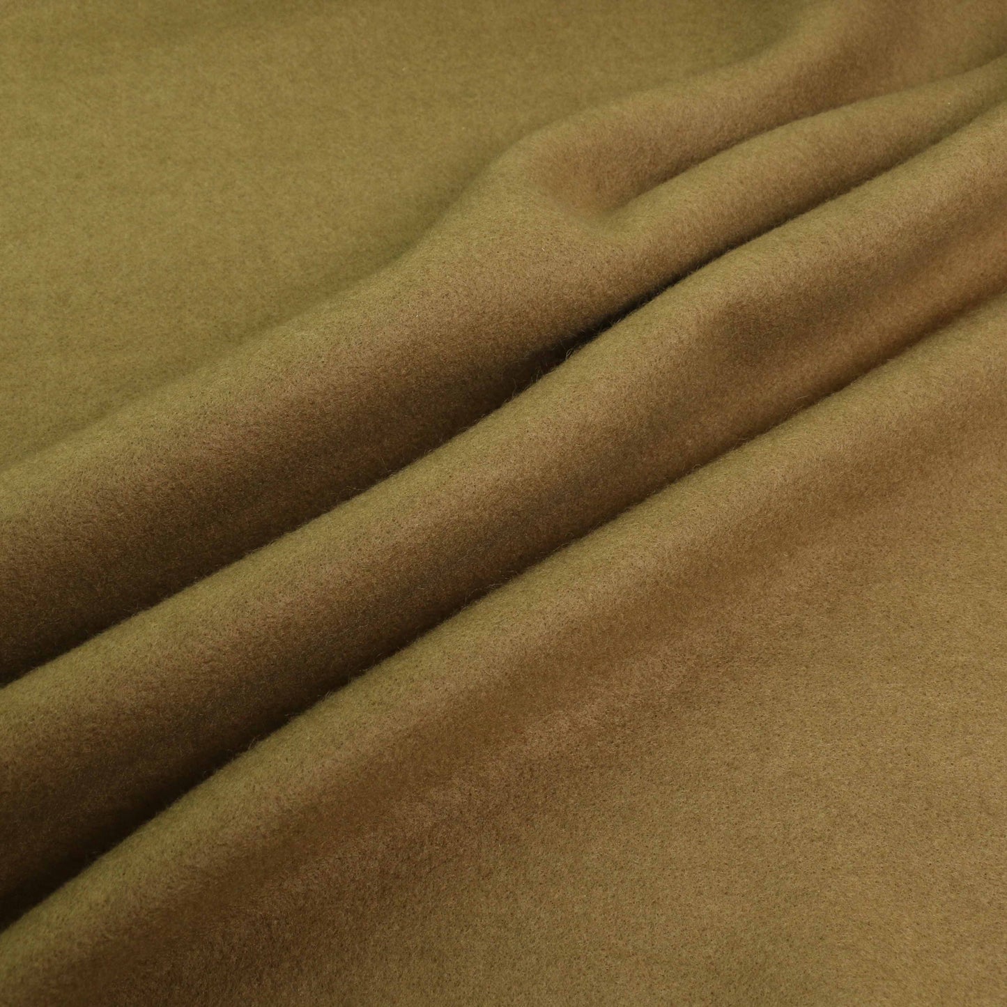 Faux Wool Fabric - Khaki, Burned orange, Taupe