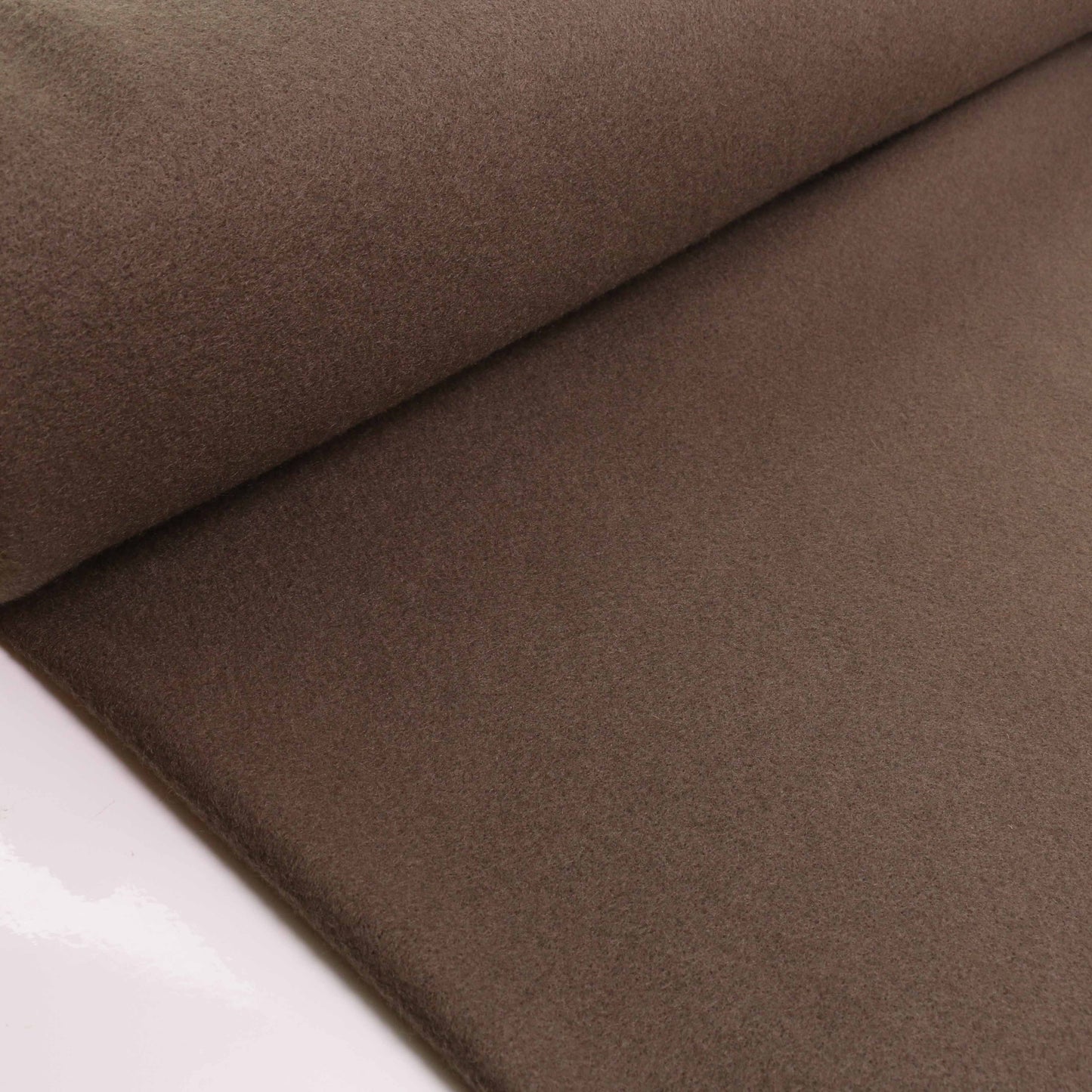 Faux Wool Fabric - Khaki, Burned orange, Taupe