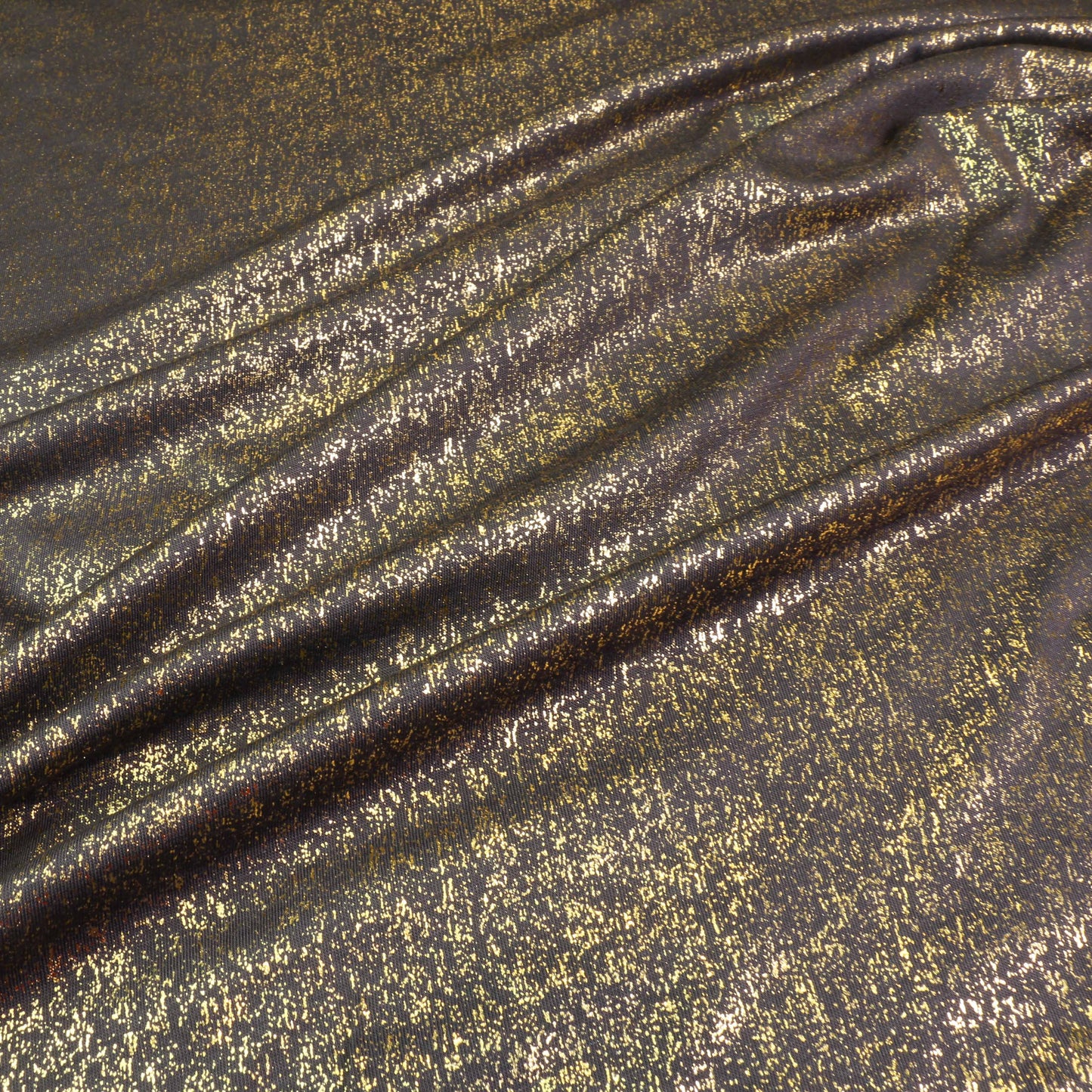 Viscose Jersey Fabric - Grey, gold
