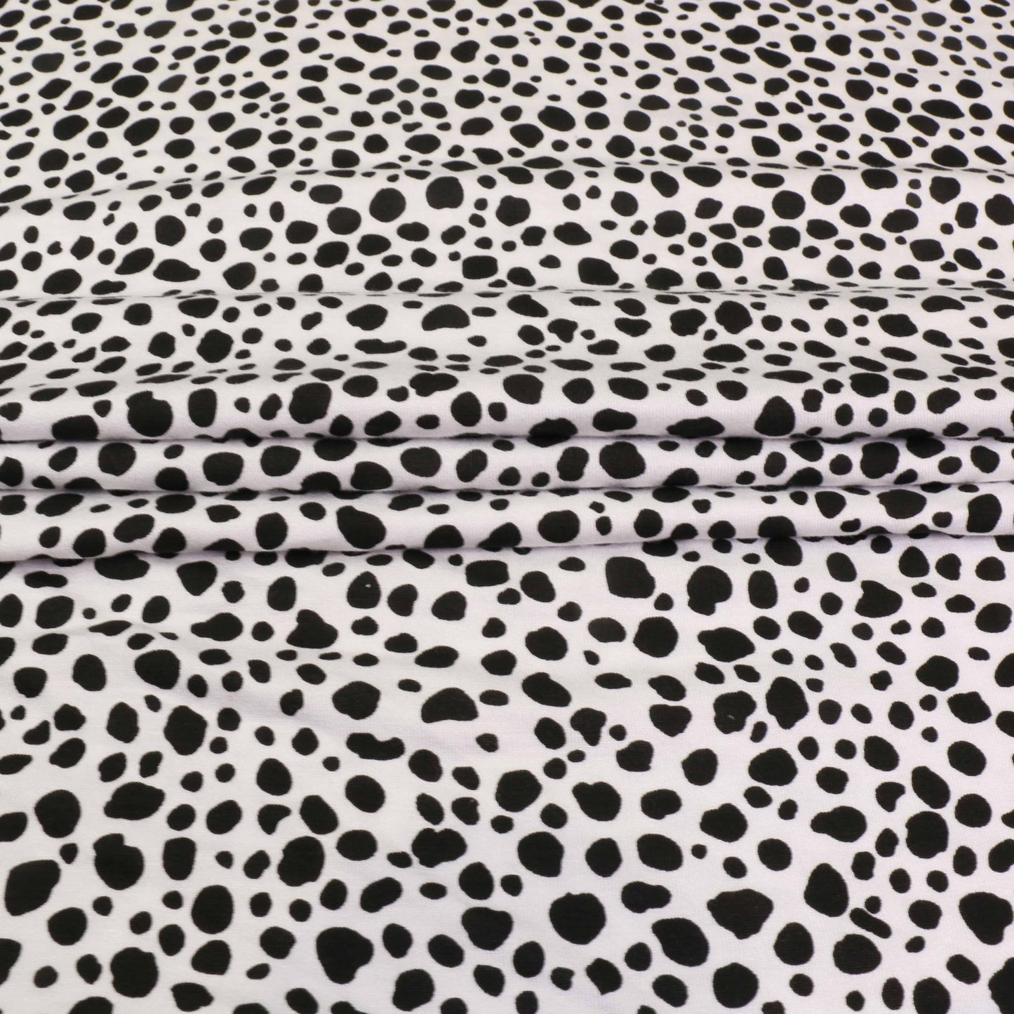 Viscose Jersey Fabric - White, black