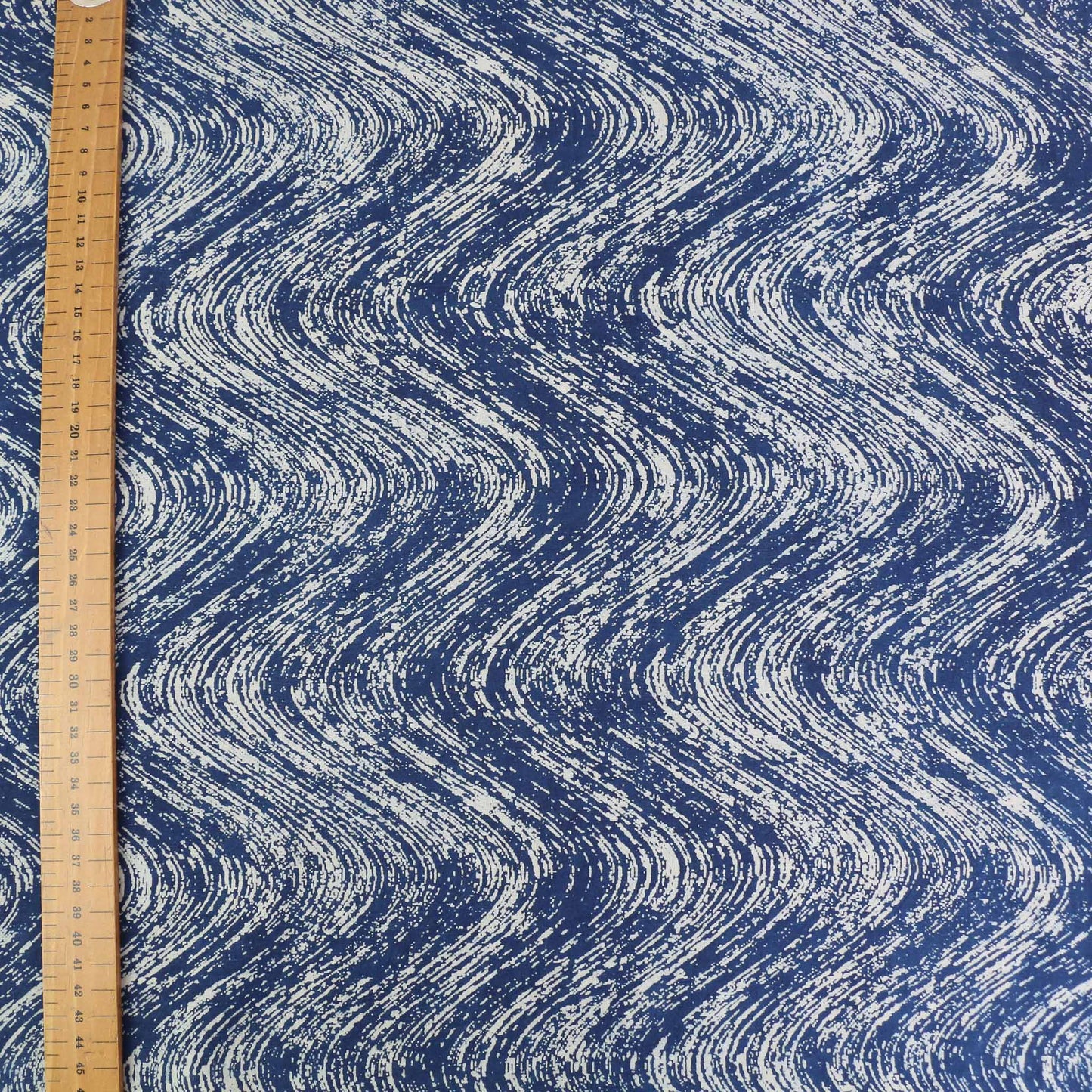 Cotton Voile - Indigo Hand block print