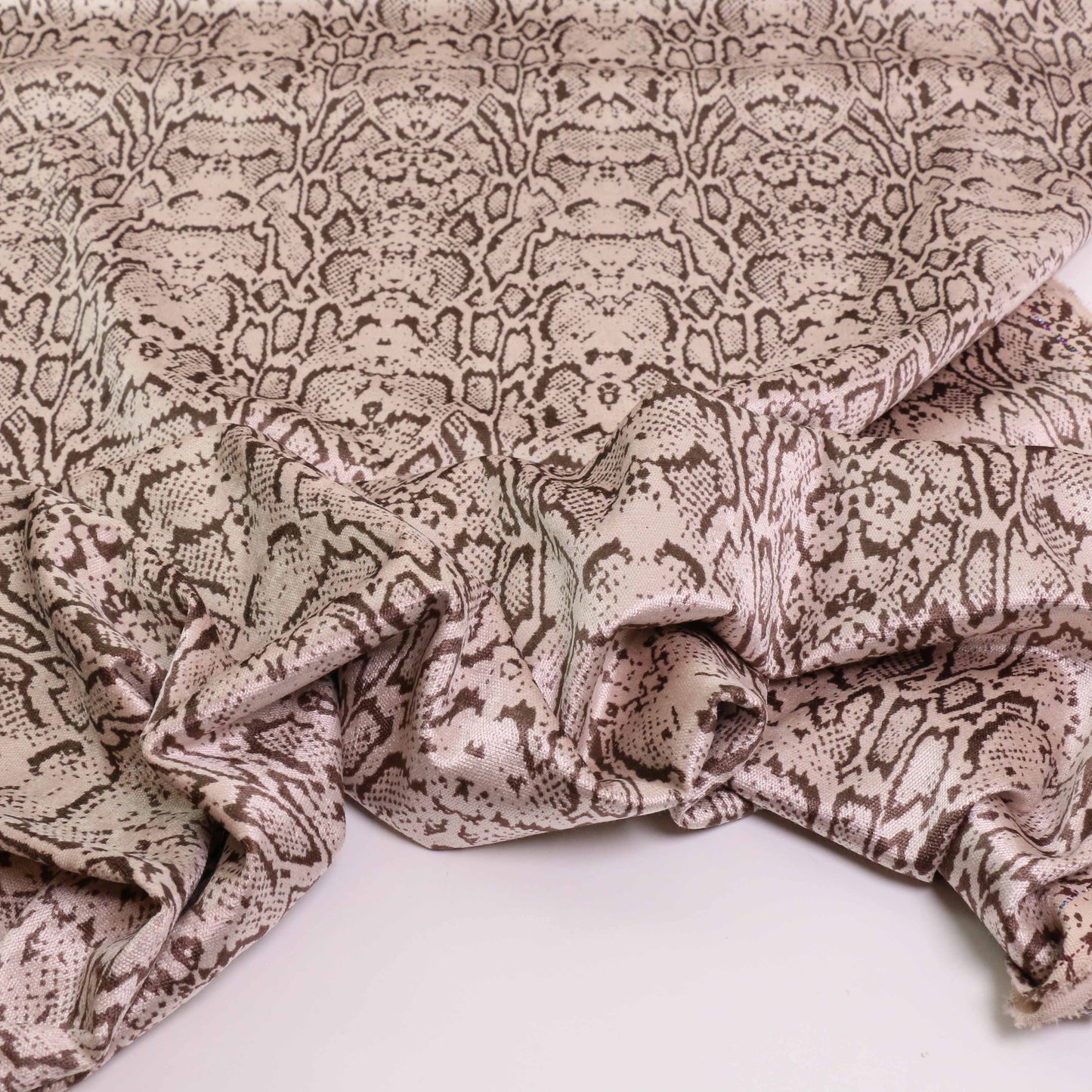 Cotton Velvet fabric - Light beige