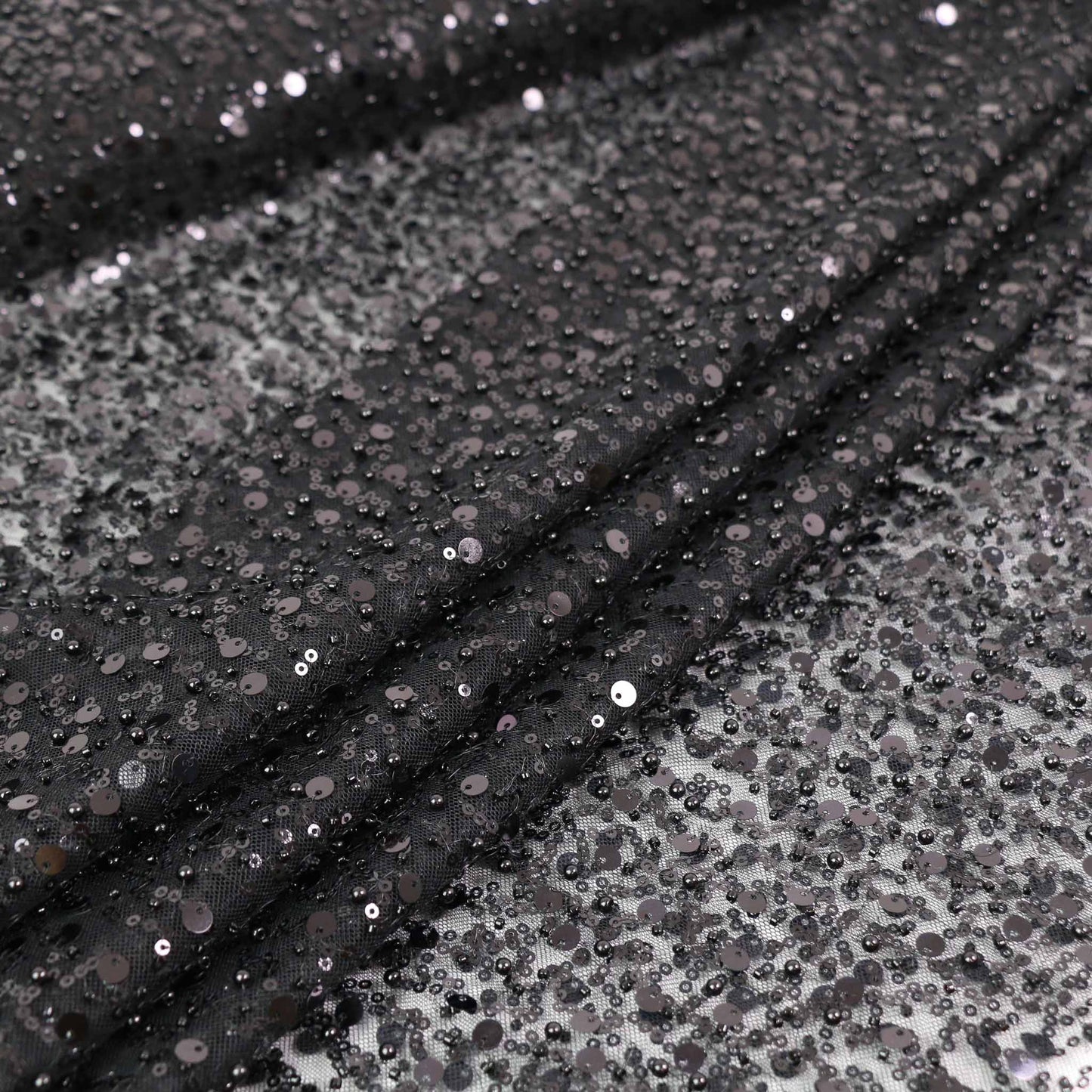 Sequin Fabric - Black