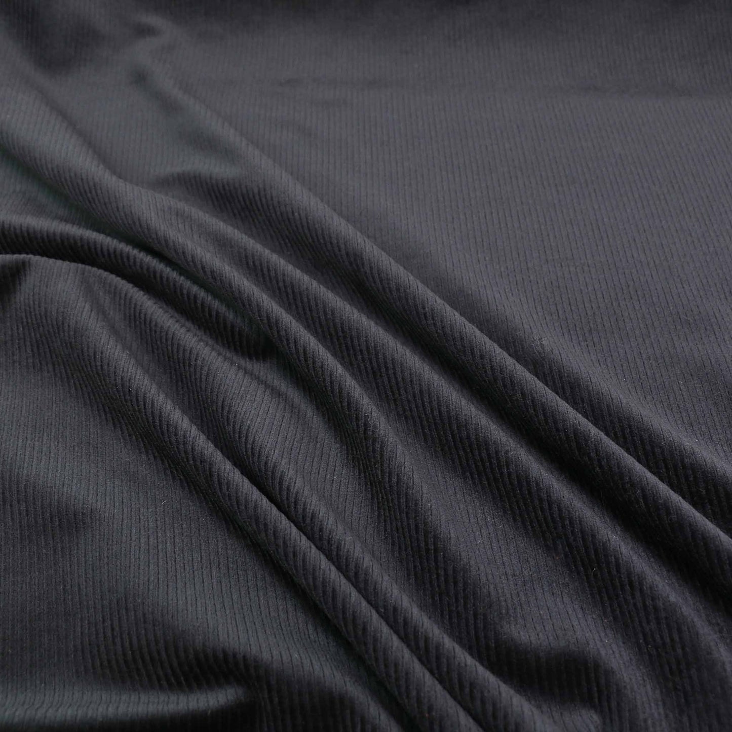 Rib Velour - Navy, Black