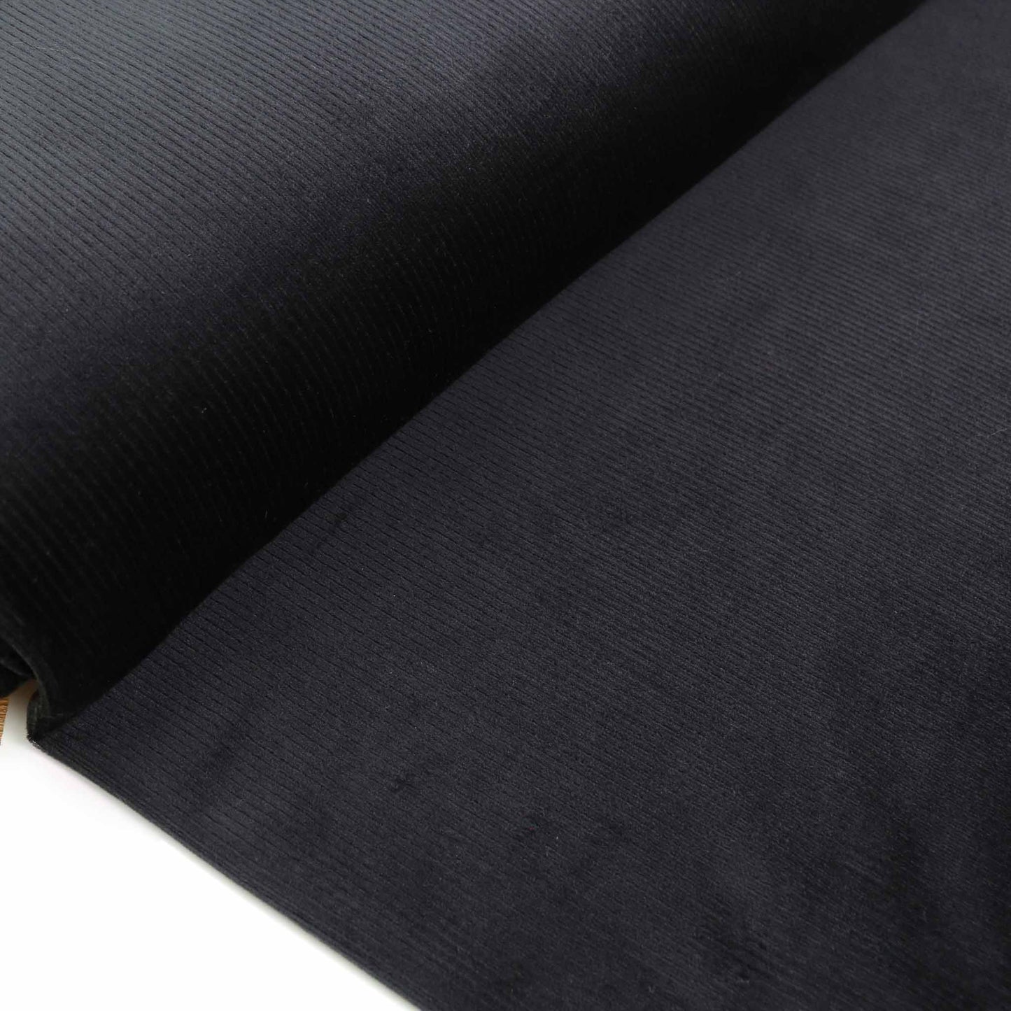 Rib Velour - Navy, Black