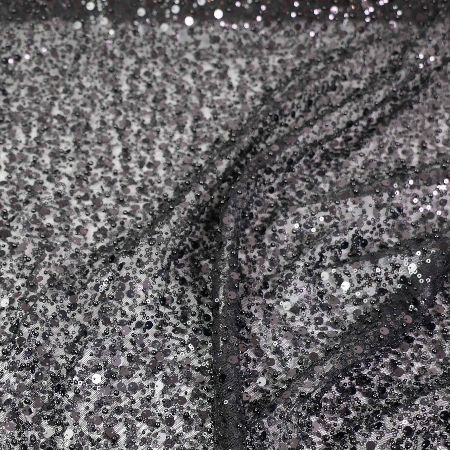 Sequin Fabric - Black