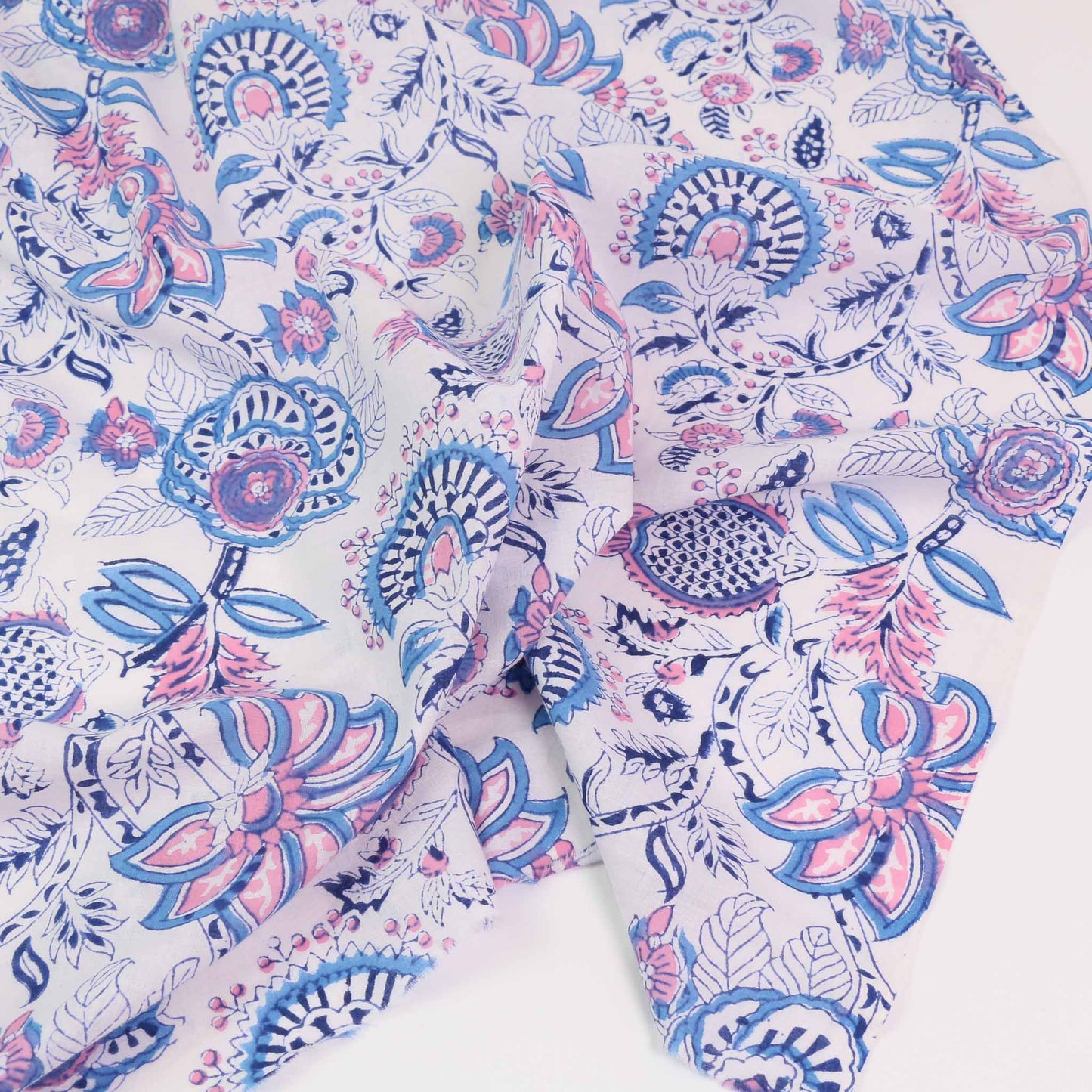 Cotton Voile - Hand block print