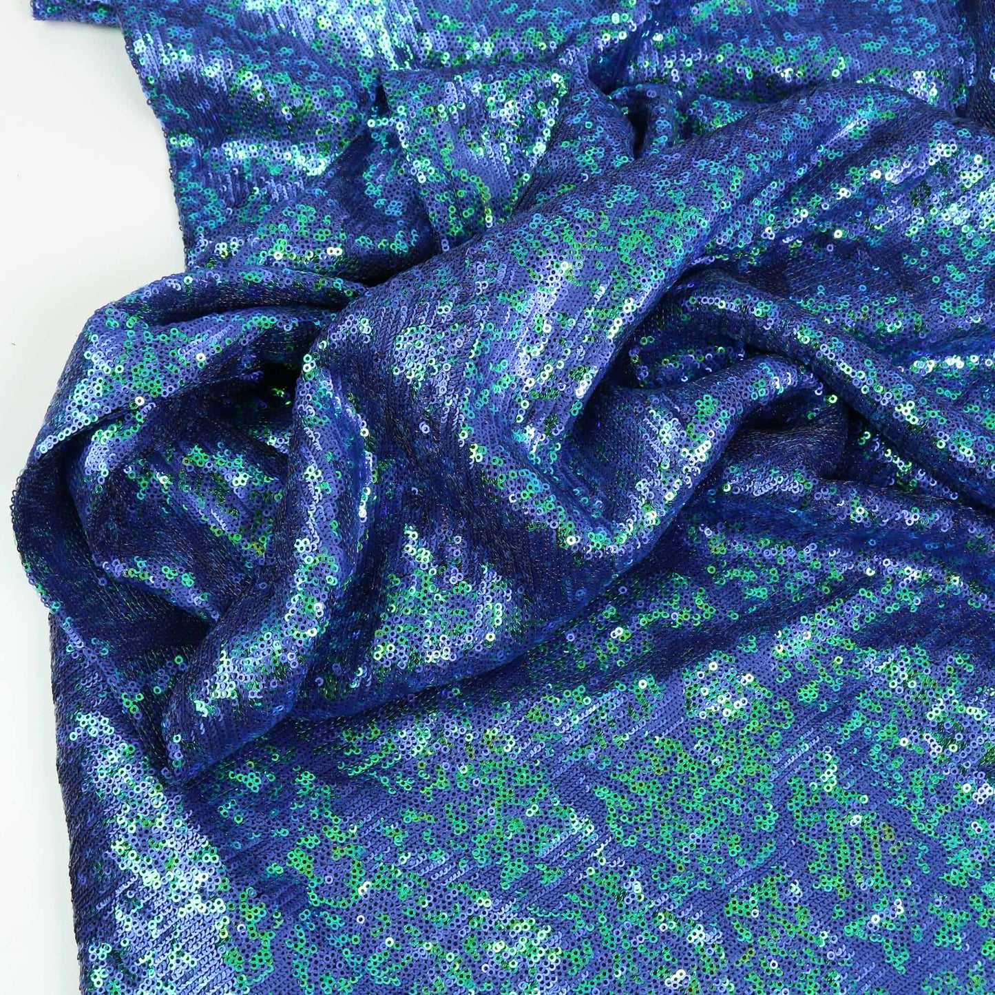 Sequin Fabric - Blue/Purple, Green