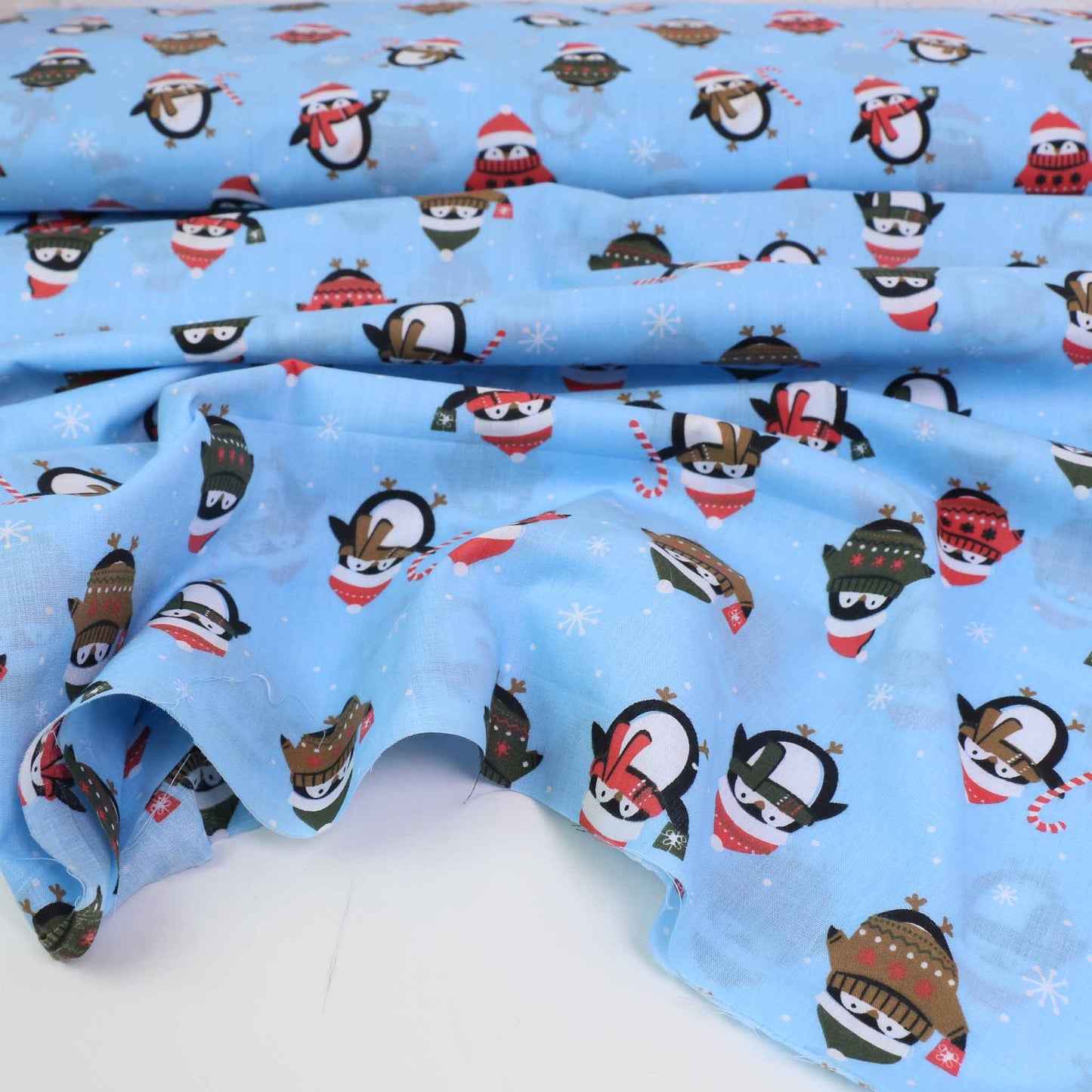 PolyCotton fabric - Baby Blue