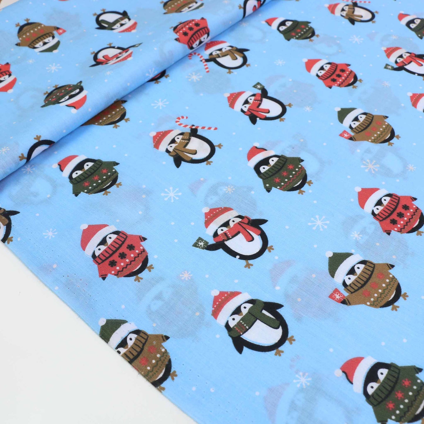 PolyCotton fabric - Baby Blue