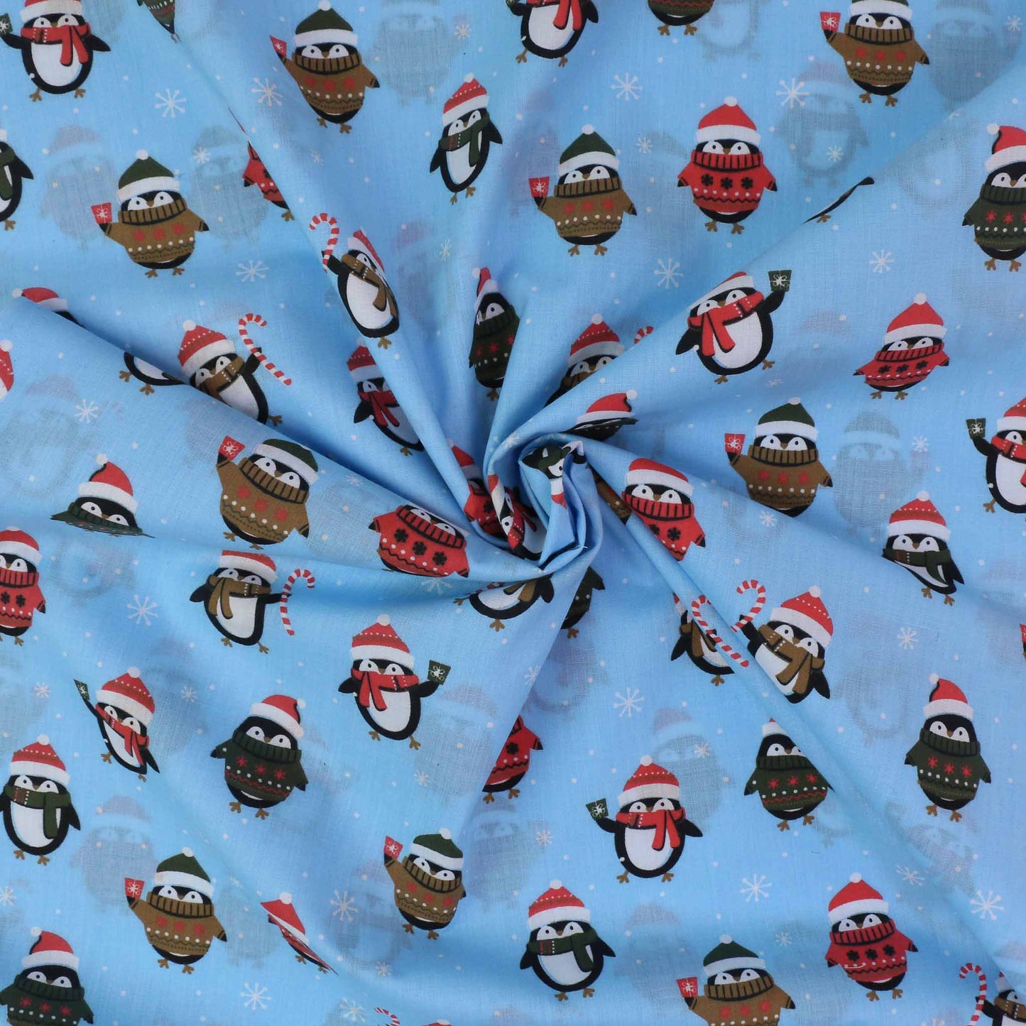 PolyCotton fabric - Baby Blue