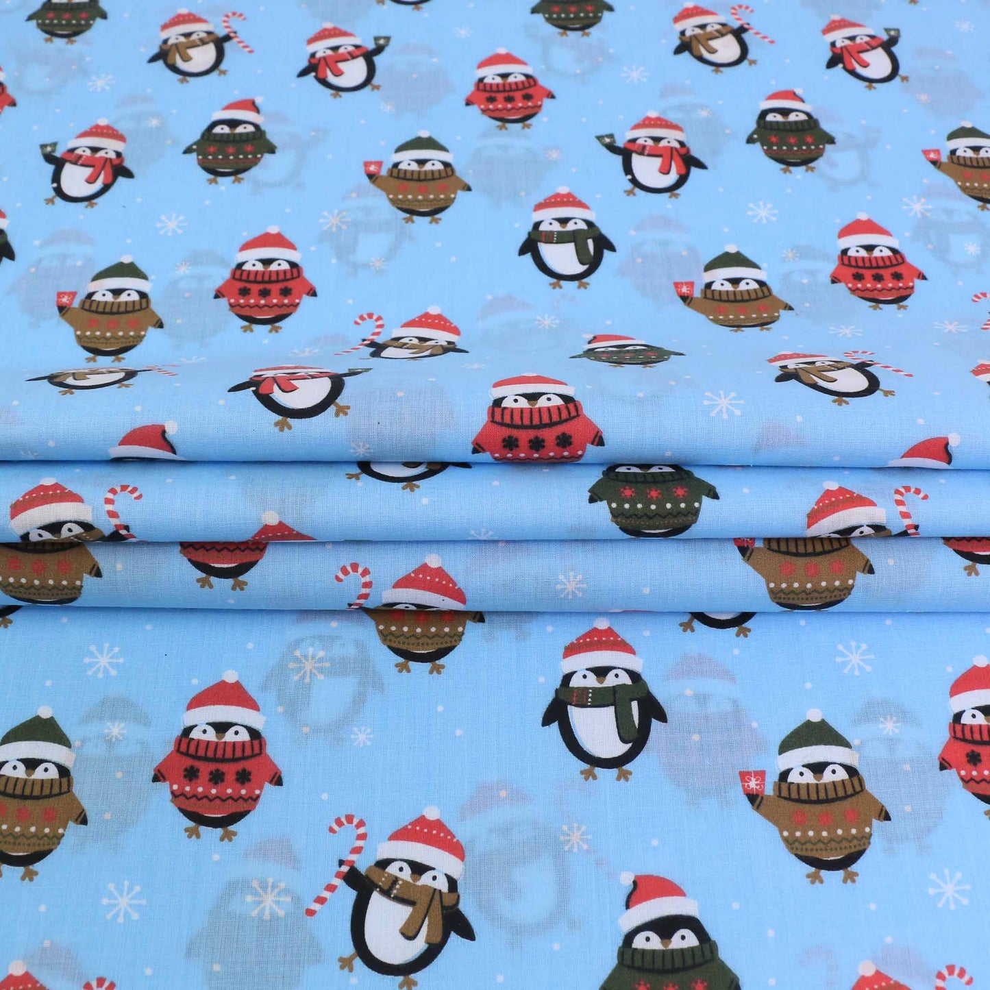 PolyCotton fabric - Baby Blue