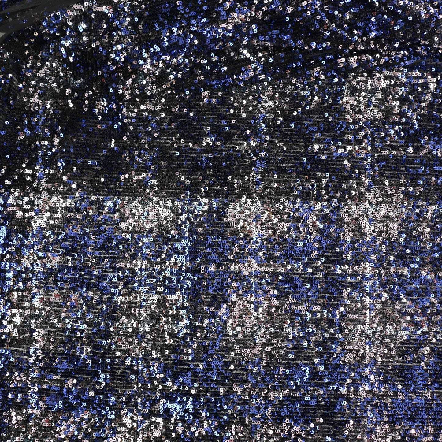Sequin Fabric - Copper, blue