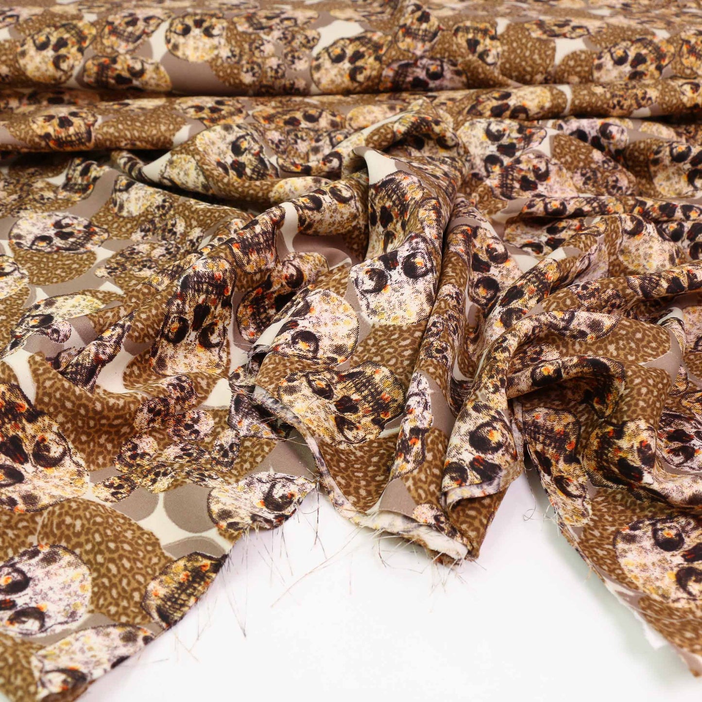 Royal Micro Satin Fabric - Beige