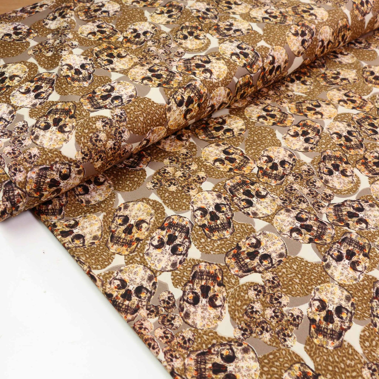 Royal Micro Satin Fabric - Beige, blue, purple