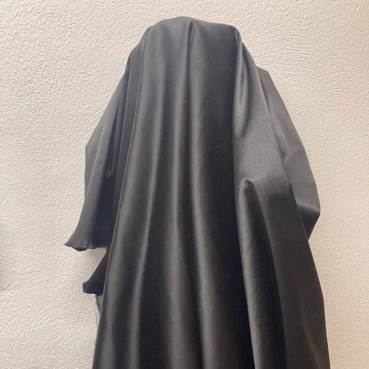 Stretch Satin Fabric - Black
