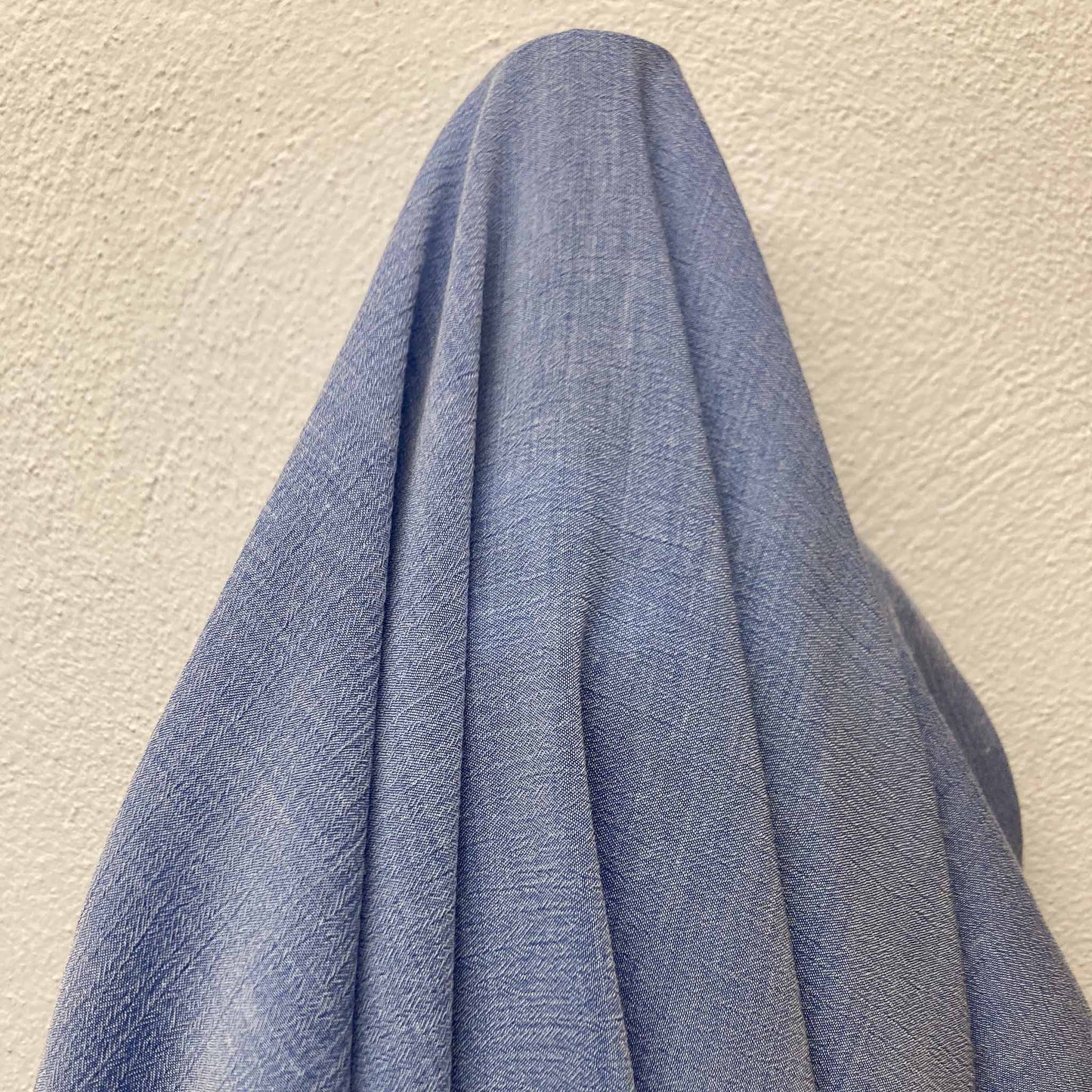 Crinkle Viscose Fabric - Denim blue