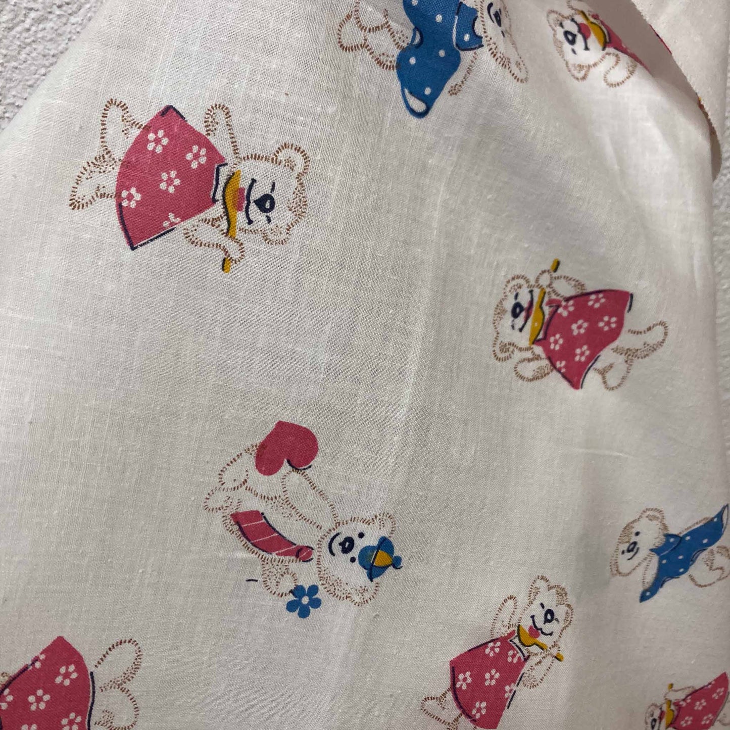 Vintage Cotton fabric - Off-white