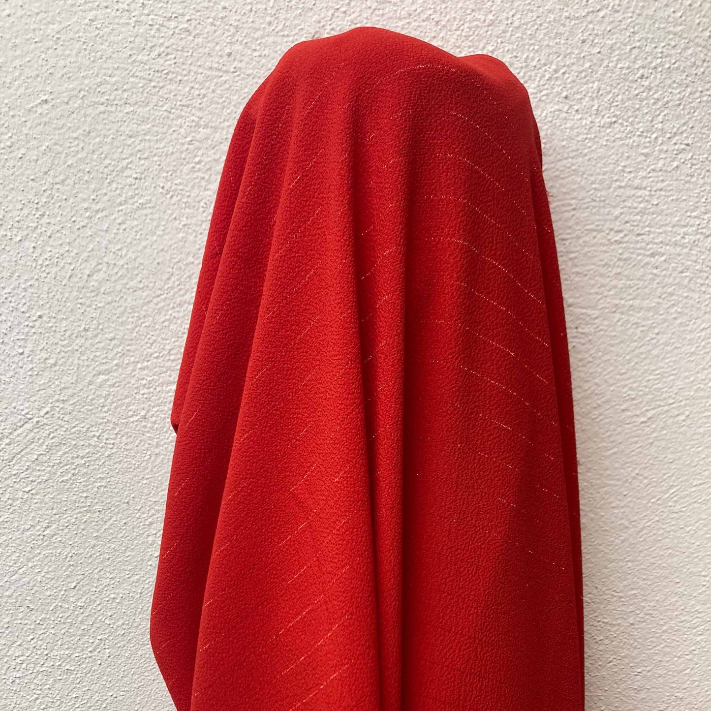 Bubble Crepe Fabric - Red