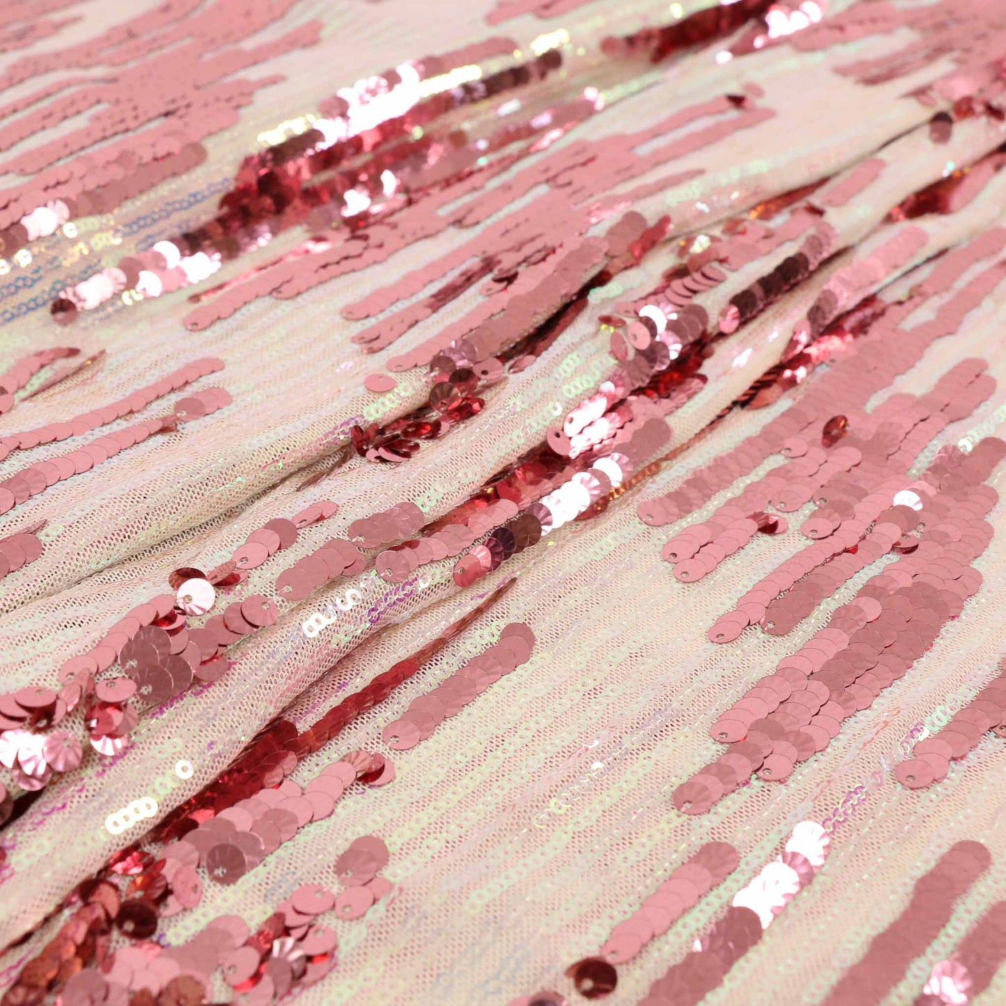 Stretchy Sequin Fabric - Blue, Pink, iridescent
