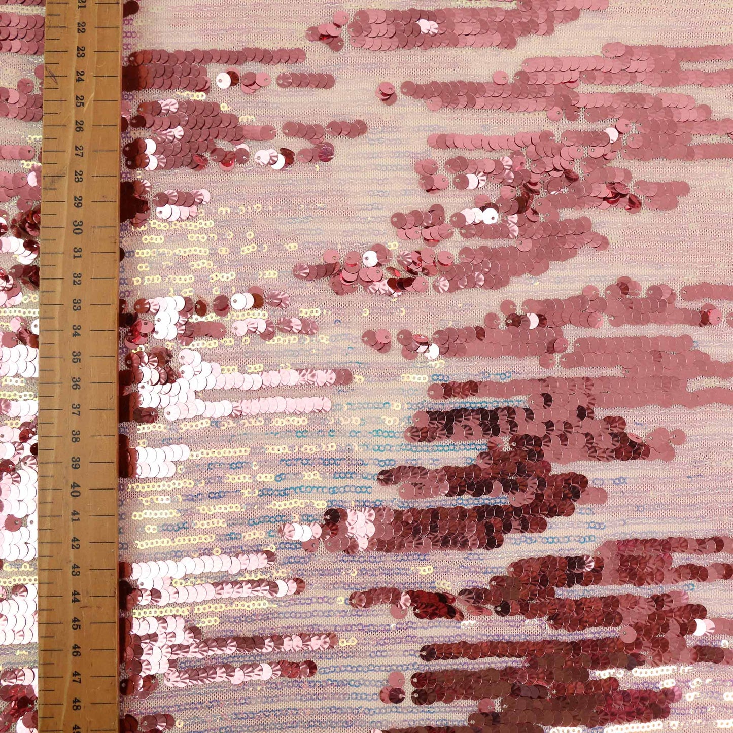 Stretchy Sequin Fabric - Blue, Pink, iridescent