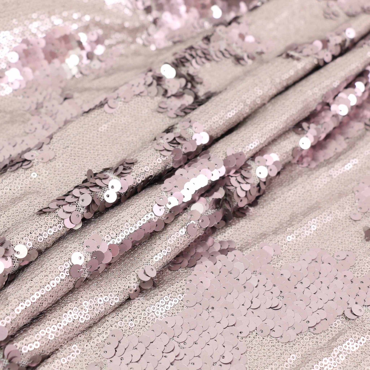 Sequin Fabric - Black, Mauve