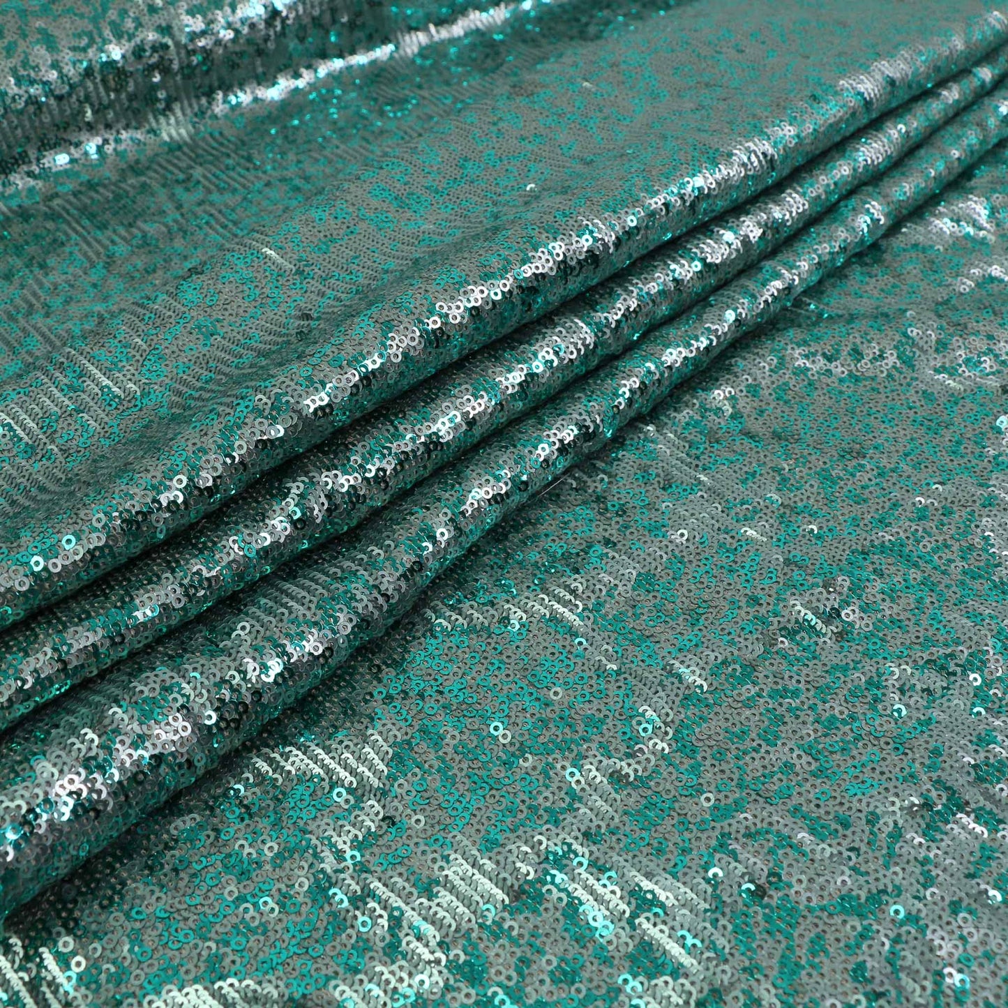 Sequin Fabric - Silver, Mint green
