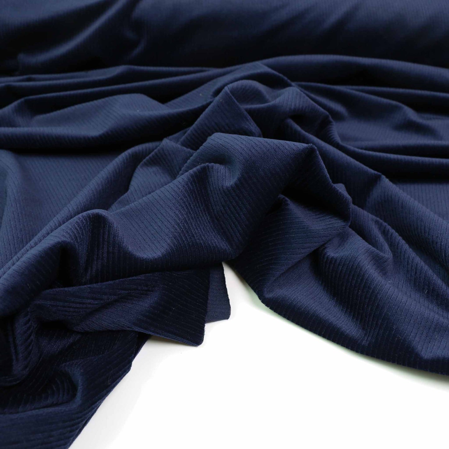 Rib Velour - Black, Navy