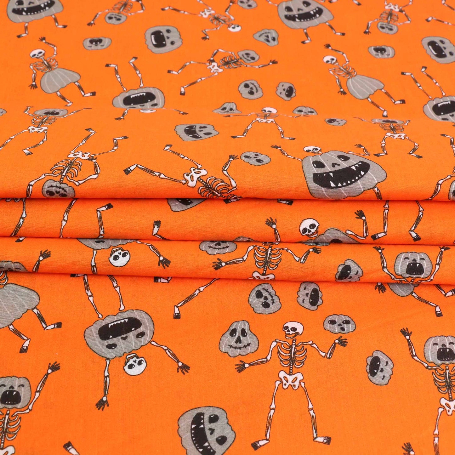 PolyCotton Poplin Fabric - Orange