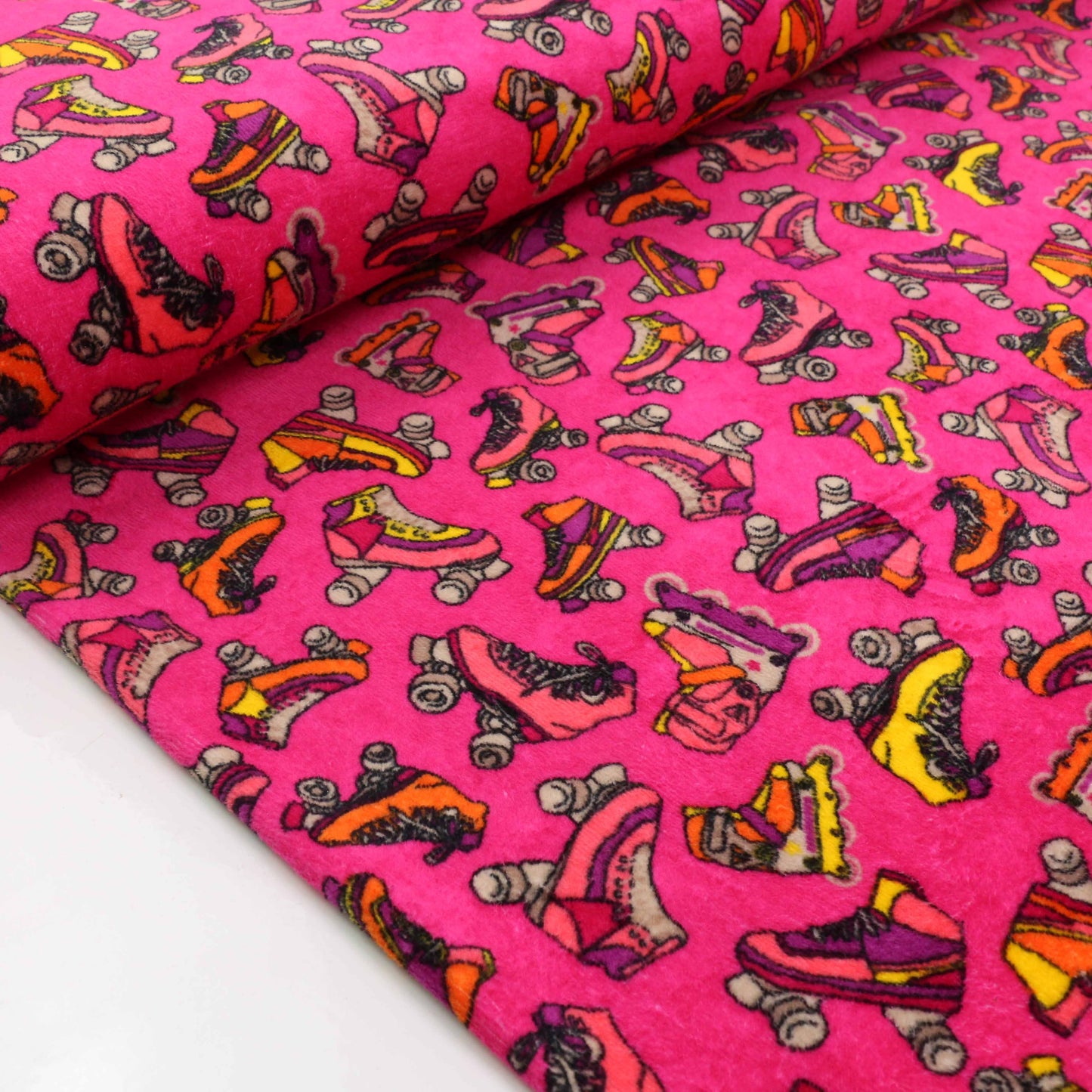 Cotton Velour - Beige, black, Pink