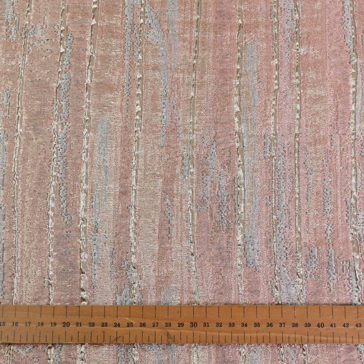 Jacquard Fabric - Pale pink, Pale blue