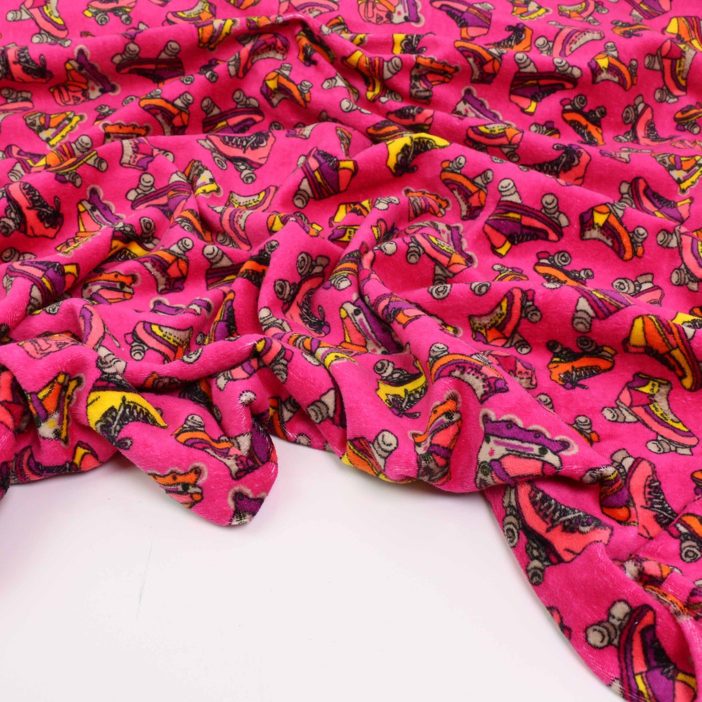 Cotton Velour - Beige, black, Pink