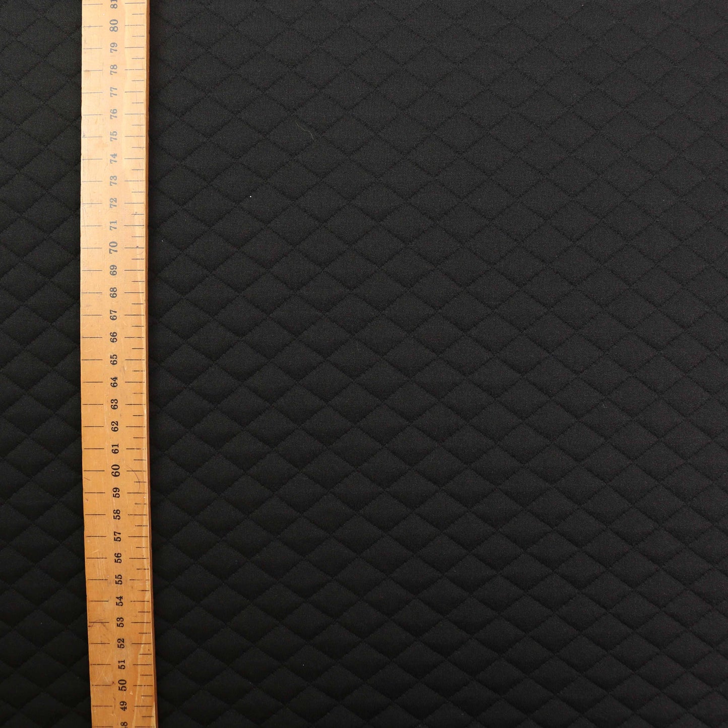 Quilted Jersey Fabric - Black diamond