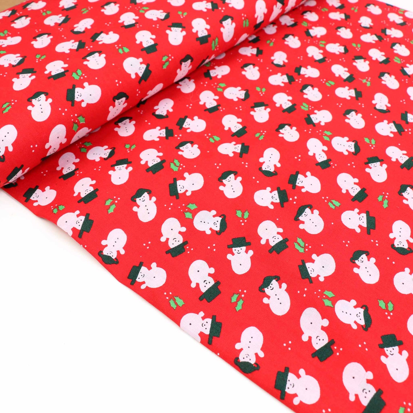 Vintage 100% Cotton Fabric - Red