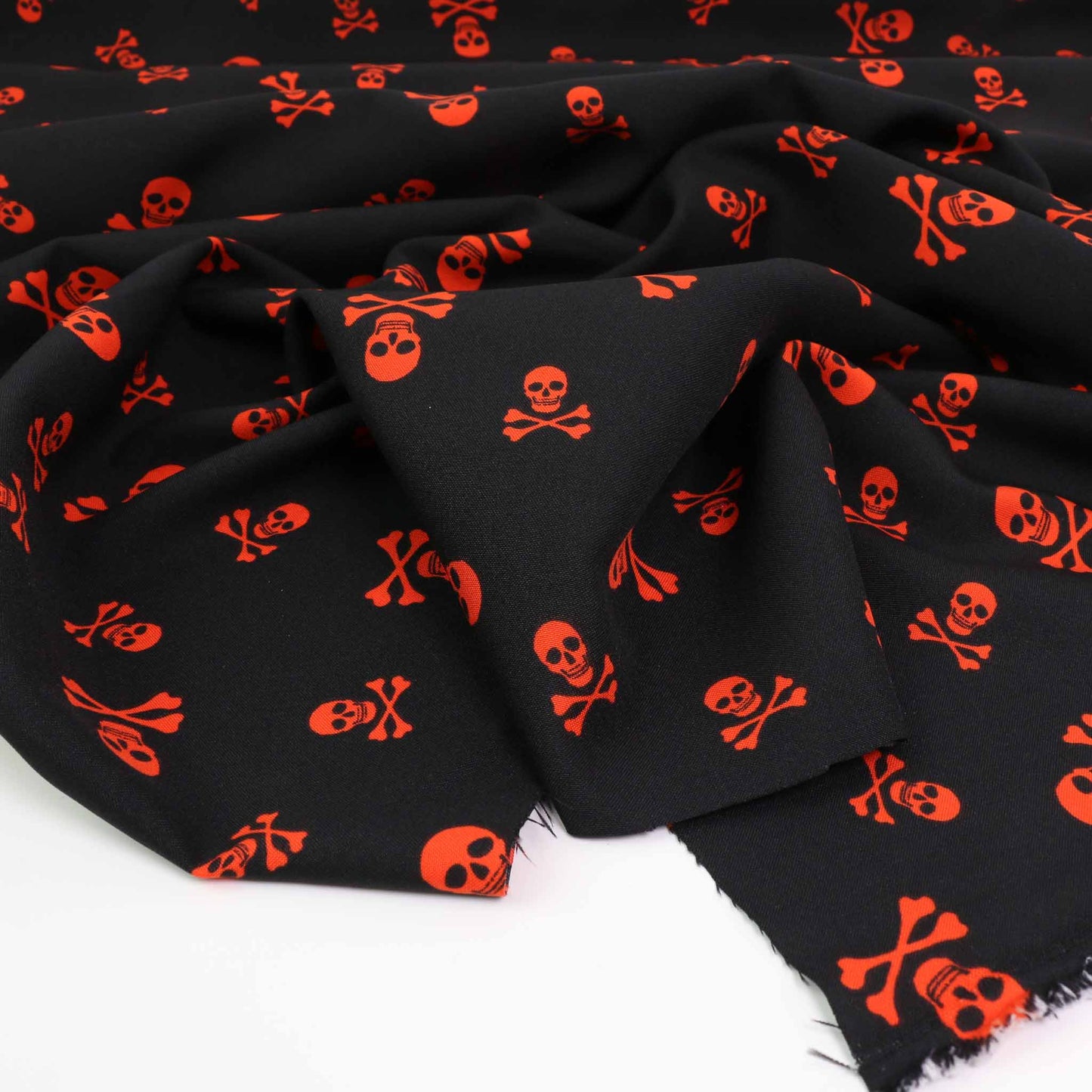 Bi Stretch fabric - Black and red