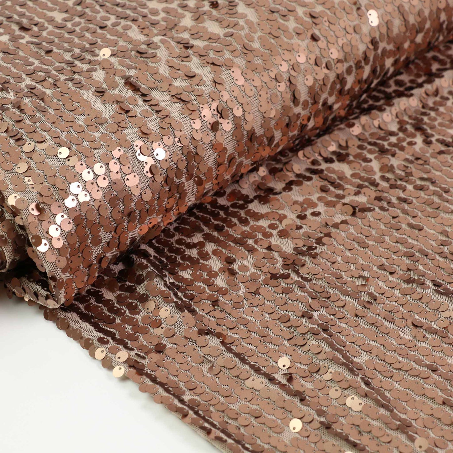 Sequin Fabric - Rose Gold