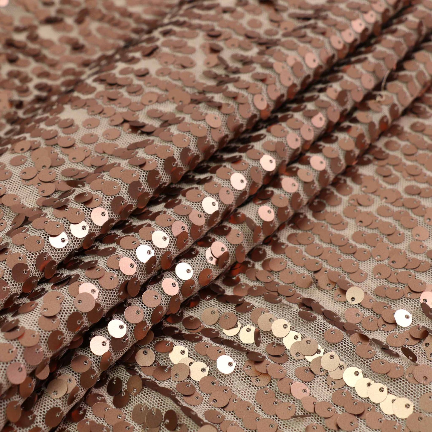 Sequin Fabric - Rose Gold
