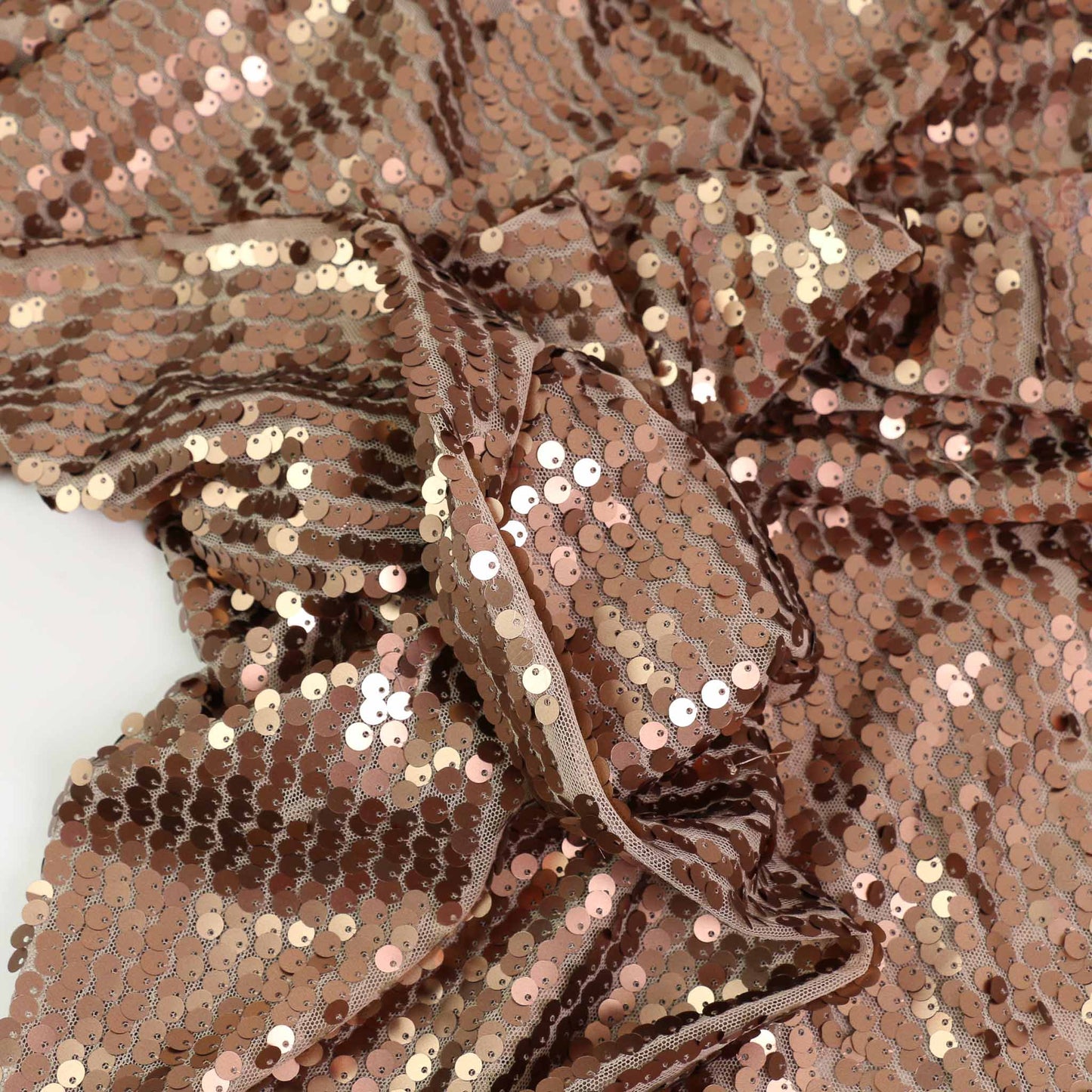 Sequin Fabric - Rose Gold