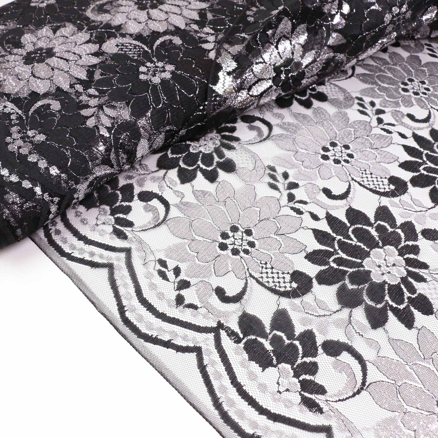 Lace - Black, silver