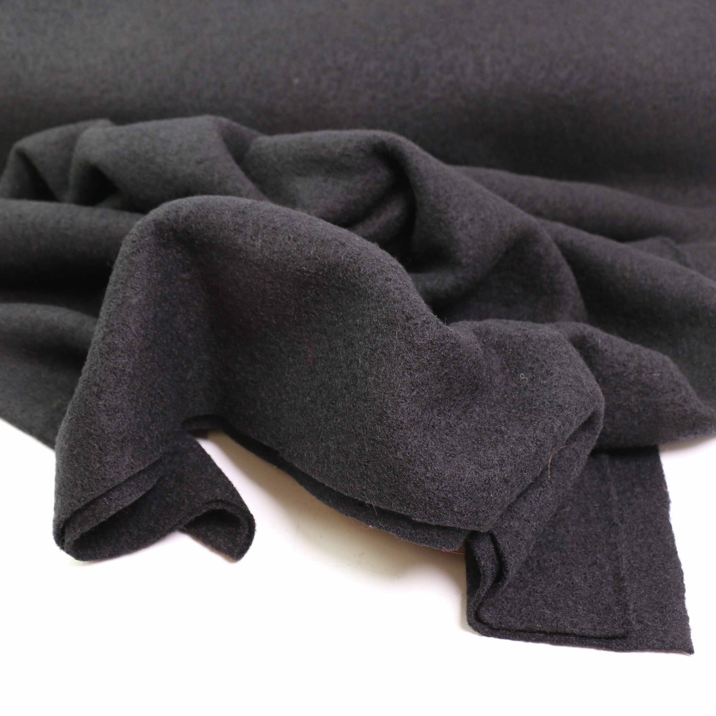 Boiled Wool Fabric - Charcoal, black, navy, teal, mustard