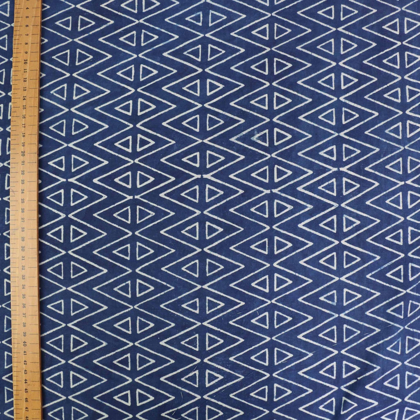 Cotton Voile - Indigo Hand block print